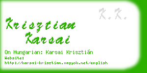 krisztian karsai business card